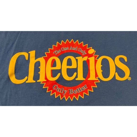 Vintage 90s Large Cheerios Cereal Promo Hanes Single Stitch T-Shirt USA - Picture 5 of 7